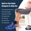 Hilph Full Foot Ice Pack Gel Sock for Hot & Cold Therapy - Reusable Cooling Sock for Toe Pain, Plantar Fasciitis & Hot Feet - Easy Slip On Design for Chemotherapy, Postpartum Recovery, 1-Pack, Blue view 4