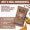 KiZE Energy Bars - Cookie Dough - 30-Count - Gluten Free, Dairy Free, Non-GMO, and High Protein Meal Replacement Energy Bars, Clean and Simple Food Ingredients - 10g High Protein Snacks (30 Count) view 4