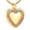 BIAIHQIE Heart Cremation Urn Jewelry Engravable Keepsake Pendant Hold Ashes Of Loved One Cremation Necklace For Women,1 view 1