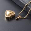 BIAIHQIE Heart Cremation Urn Jewelry Engravable Keepsake Pendant Hold Ashes Of Loved One Cremation Necklace For Women,1 view 4