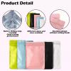 100 Pack Matte Mylar Bags - Smell Proof Bags Mylar Bags for Food Storage Small Business (Pink, 3" X 4.7") view 3