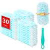 KeFanta Heavy Duty Duster Refills for Swiffer Duster, 30 Count MultiSurface 360 Duster Refills with 1 Handle, 4X Microfibers Disposable Dusters for Cleaning Home Blinds Fans Corners, Unscented view 1