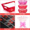 12 Set Valentines Day Empty Gifts Baskets with Cellophane Basket Bags and Bows Ribbons,Red Pink Heart Market Tray Cardboard Gift Basket Bulk Empty To Fill For Valentine's Day Birthday Wedding Decor view 3