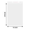 Clear Resealable Cellophane Plastic Bags Self Adhesive for Packaging Shirts, Clothing and Products,100 Pcs 14x20 Inches Self Sealing Cellophane Bags view 2