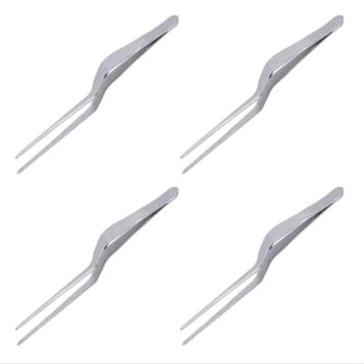 4 Pcs Professional Spiral Design Stainless Steel Lighting Ear Tweezers Ear Clip Dug Earwax Tools Ear Care
