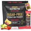 HRDWRK Electrolytes Powder Packets with Magnesium, Potassium Sodium, Keto Hydration - BCAA Electrolyte Powder Packets with Glutamine, 30 Electrolytes Powder Packets Sugar Free (Fruit Blast)