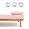 AIZOME Top Sheet Made from 100% GOTS Organic Cotton, Non-Toxic Plant-Dyed Synthetic Free No Petrochemicals Breathable and Hypoallergenic for Sensitive Skin 1-Piece (Ros Rubia, Full) view 3
