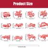 12 Styles Happy Valentine's Day Cake Topper Red Glitter Valentine Cake Topper Sweet Cupid Heart Cupcake Topper Food Picks Cake Decorations for Valentine's Day Wedding Gifts Party Suppliers view 2