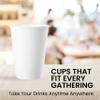 1000 Pack 8oz White Coffee Cups | Disposable Paper Coffee Cups | Drinking Cups For Cold/Hot Coffee, Water, Juice, or Tea, Hot Paper Cups For Home, Store and Cafe view 2