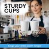 1000 Pack 8oz White Coffee Cups | Disposable Paper Coffee Cups | Drinking Cups For Cold/Hot Coffee, Water, Juice, or Tea, Hot Paper Cups For Home, Store and Cafe view 3