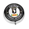 101st Airborne Division Vietnam Veteran Round Pill Box Streamline Daily Medication Routine view 1