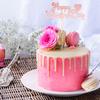 10Pcs Happy Valentine's Day Cake Topper Acrylic Cake Topper Rose Gold Valentines Day Cupcake Topper Heart Shaped Cake Picks Cake Accessories for Wedding Valentine's Day Gifts Cake Decoration Party view 2