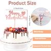 10Pcs Happy Valentine's Day Cake Topper Acrylic Cake Topper Rose Gold Valentines Day Cupcake Topper Heart Shaped Cake Picks Cake Accessories for Wedding Valentine's Day Gifts Cake Decoration Party view 3