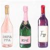 Gift Boutique 100 Wine Sipping Cocktail Napkins Disposable Paper Spirit Champagne Bottle Cute Fun Bar Tasting Dinner Hand Napkin Birthday Tea Room view 1