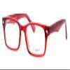 Calabria Enhance 3928 Kids Rectangular Reading Glasses +2.75 Black Crystal Girls view 3
