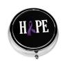 Alzheimers Awareness Round Pill Box Streamline Daily Medication Routine view 1