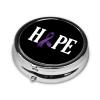 Alzheimers Awareness Round Pill Box Streamline Daily Medication Routine view 2
