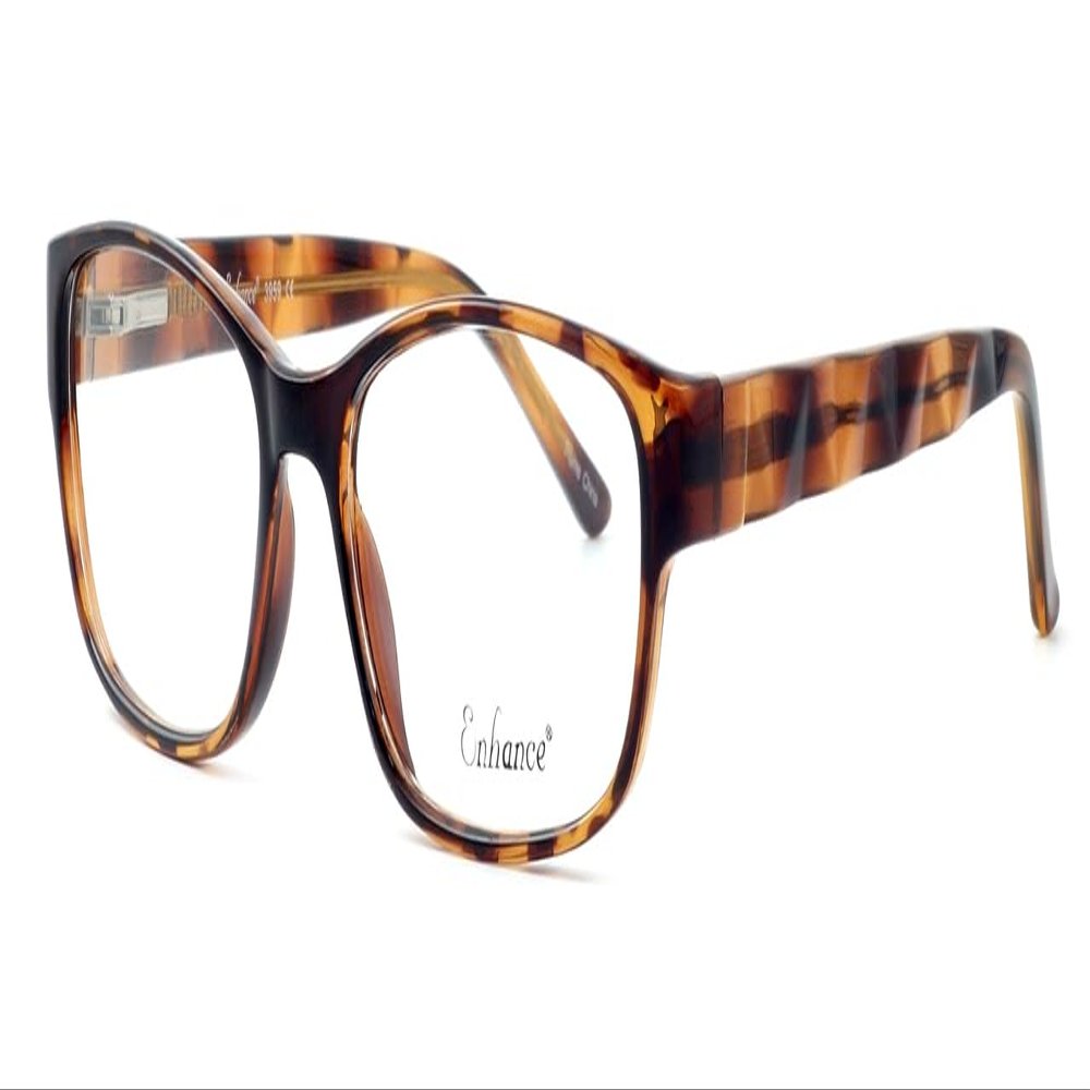 Calabria Enhance 3959 Oval Reading Glasses +0.00 Tortoise Havana Brown Gold Women