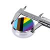 Transgender Pride Rainbow Flag LGBTQ Round Pill Box Streamline Daily Medication Routine view 4