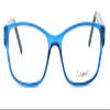 Calabria Enhance 3959 Oval Blue Light Blocking Reading Glasses +0.00 Black Cobalt Blue Women view 2