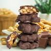Chocolate Caramel Macadamia Nut Clusters Gift Box - by It's Delish | 12 OZ Premium Dark Chocolate Covered Nuts with Carmel Cluster | Christmas Gifts Box of Chocolates Candy Nut Turtles with Macadamias  Vegan, Kosher view 2