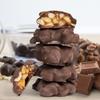 Chocolate Caramel Rice Crispies Clusters Gift Box - by It's Delish | 12 OZ Premium Dark Chocolate Covered Crips Rice Nuts with Carmel Cluster without Nuts | Christmas Gifts Box of Chocolates Candy Turtles  Vegan, Kosher view 2