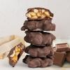 Chocolate Caramel Almond Clusters Gift Box - by It's Delish | 12 OZ Premium Dark Chocolate Covered Nuts with Carmel Cluster | Christmas Gifts Box of Chocolates Candy Nut Turtles with Almonds  Vegan, Kosher view 2