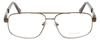 Calabria Enhance 4106 Rectangular Reading Glasses +2.75 Brown Men 63mm view 2