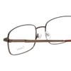 Calabria Enhance 4106 Rectangular Reading Glasses +0.75 Brown Men 60mm view 4