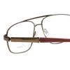 Calabria Enhance 4106 Rectangular Reading Glasses +5.00 Brown Men 63mm view 4
