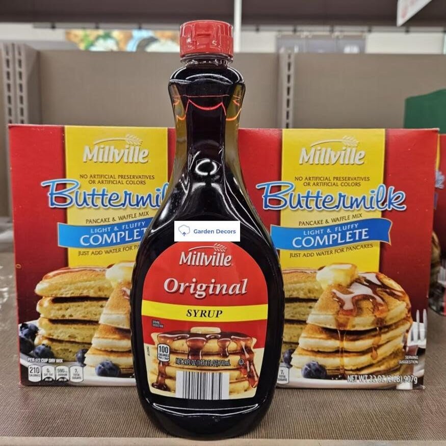 Millville Maple's Buttermilk Pancake & Waffle Mix and Millville Orginal Syrup (Three Items)