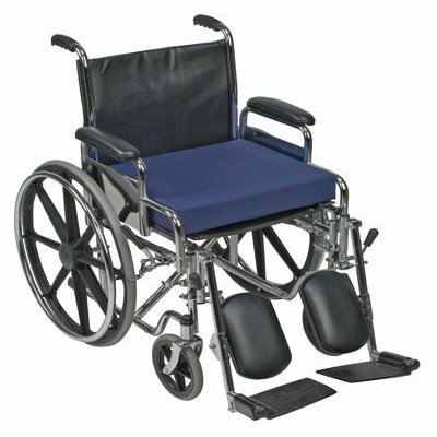 Standard Polyfoam Wheelchair Cushion - 16 x 18 x 3 - Navy