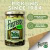 Foster's Pickled Okra in Jar, Original, 32oz, 2 Pack, Traditional Pickled Vegetables Recipe for over 40 years, Low Calorie Snack, Gluten Free, Fat and Preservative Free Pickles view 3