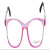 Calabria Enhance 4132 Kids Oval Reading Glasses +0.50 Crystal Pink Purple Black Girls view 2