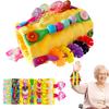 Sensory Aids for Alzheimer Patients for Therapy and Anxiety Relief Autistic Dementia Sensory Mat Fidget Wrist Cuff ASD ADHD OCD (Orange) view 1