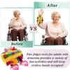 Sensory Aids for Alzheimer Patients for Therapy and Anxiety Relief Autistic Dementia Sensory Mat Fidget Wrist Cuff ASD ADHD OCD (Orange) view 2