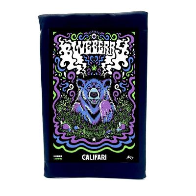 Califari Lockable Smell Proof Stash Bag Pouch Case Container (11x7)  Durable 100% Odor Proof Lined Bag with Combination Lock  Great for Travel - Safe Discreet Durable & Weatherproof (Blueberry)