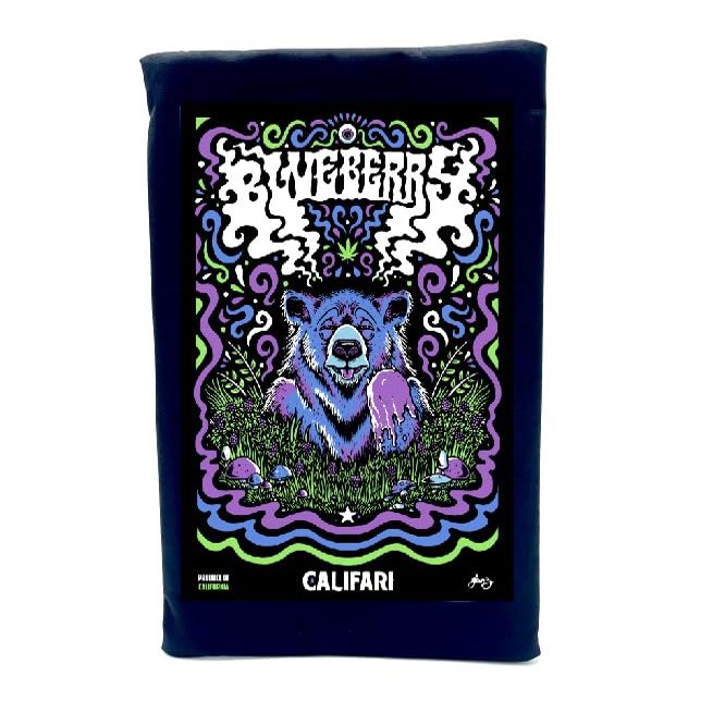 Califari Lockable Smell Proof Stash Bag Pouch Case Container (11x7) Durable 100% Odor Proof Lined Bag with Combination Lock Great for Travel - Safe Discreet Durable & Weatherproof (Blueberry)