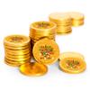 80 Pcs Kwanzaa Candy Party Favors Chocolate Coins - Gold Foil view 1