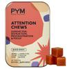 PYM Attention Chews Support for Procrastination, Focus & Productivity, 20 Count | 518mg L-Carnitine, 54mg Tyrosine, 11mg L-Taurine, Caffeine-Free | All-Natural Mood Boost Supplement Made in USA view 1