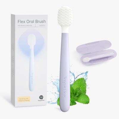 Tongueclear Kids Tongue Scraper, Tongue Cleaner for Infant & Newborn, Baby Oral Cleaner Newborn, Toddler Toothbrush for Tooth Mouth Gum Clean, Infant Toothbrush Oral Cleaning Stick