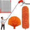 20 Feet High Reach Duster Kit with 2-14 ft Extension Pole, Cobweb & Corner Brush Cleaning Duster Kit for Cleaning, Microfiber Feather Duster Cleaner with Washable Head for Ceiling Fan, Furniture, Home view 1
