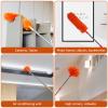 20 Feet High Reach Duster Kit with 2-14 ft Extension Pole, Cobweb & Corner Brush Cleaning Duster Kit for Cleaning, Microfiber Feather Duster Cleaner with Washable Head for Ceiling Fan, Furniture, Home view 3
