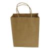 100 Pcs Thick Kraft Paper Bags - Medium Shopping Bags with Handles, Brown, Recycled, for Wedding, Packaging, Birthday Party, Business, Goody (8x10x4", Brown) view 3