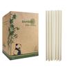 12mm Bamboo Bubble Tea Straws, Pack of 200 Biodegradable Disposable Sturdy Pointed Bamboo Fiber Boba Straws for Jumbo Smoothie, Tapioca Pearls view 1