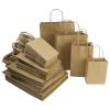 100 Pcs thick Mix Kraft Paper Bags Shopping Bags with handles Bulk,Craft Gift Bags,Recycled Wedding Packaging, Birthday Party,Kraft Merchandise Bag (Mix Size 100pk(Mini,Small,Medium,Large),Brown) view 4