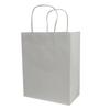 100 Pcs thick Kraft Paper Bags 8x10x4"Medium Shopping Bags with handles BulkCraft Gift Bags, Retail Bags, Recycled Bulk, Brown Paper Bags for WeddingPackaging, Birthday PartyBusiness, Goody and Kraft Merchandise Bag (8x10x4inch, White) view 1