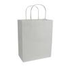 100 Pcs thick Kraft Paper Bags 8x10x4"Medium Shopping Bags with handles BulkCraft Gift Bags, Retail Bags, Recycled Bulk, Brown Paper Bags for WeddingPackaging, Birthday PartyBusiness, Goody and Kraft Merchandise Bag (8x10x4inch, White) view 3