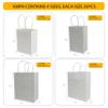 100 Pcs thick Kraft Paper Bags ,Mix sizes Shopping Bags with handles BulkCraft Gift Bags, Retail Bags, Recycled , Brown Paper Bags for WeddingPackaging, Birthday PartyBusiness, Goody and Kraft Merchandise Bag (Mix Size 100pk(Mini,Small,Medium,Larg view 2