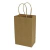 100 Pcs thick Kraft Paper Bags 5.25x8.5x3.25"Small Shopping Bags with handles BulkCraft Gift Bags, Retail Bags, Recycled Bulk, Brown Paper Bags for WeddingPackaging, Birthday PartyBusiness, Goody and Kraft Merchandise Bag (5.25x8.5x3.25inch, Orig view 1